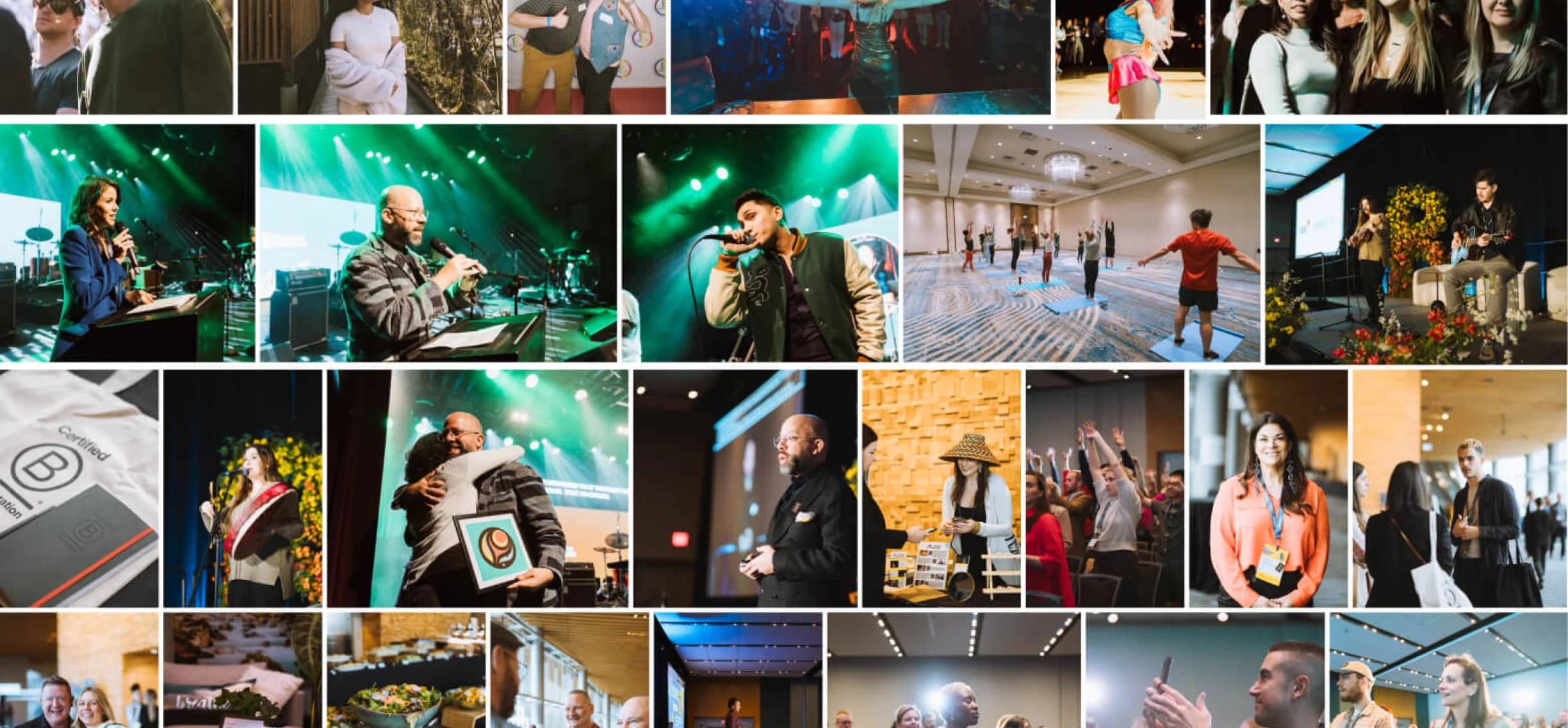 Video production team capturing marketing content at an event