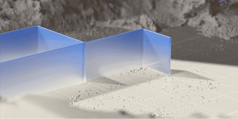 Abstract Lescan Digital brand identity sculpture